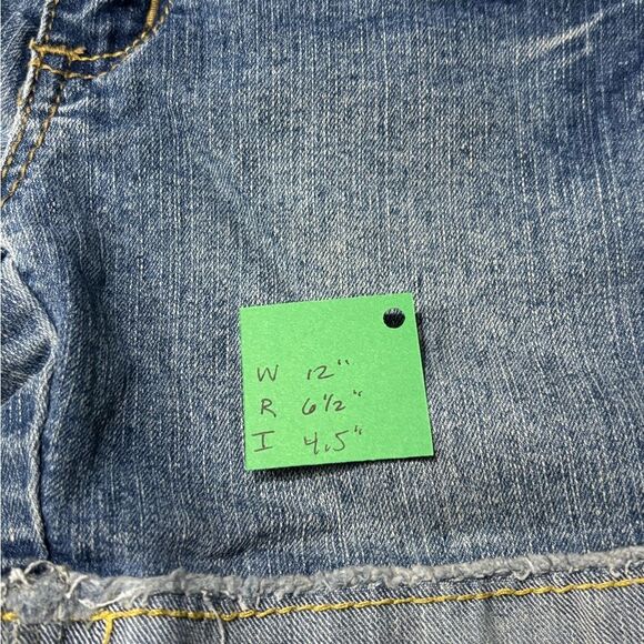 Bongo | Girls Button Fly Denim Blue Jean Shorts Size 10 - Picture 10 of 10